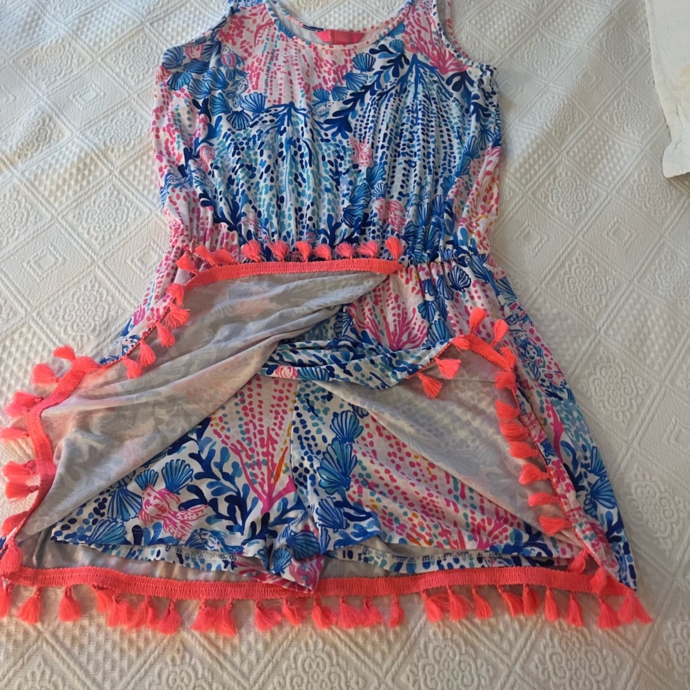 Lily Pulitzer Colorful Sleeveless dress with built in shorts